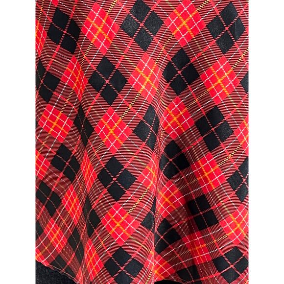 Red Plaid Satin Cami Top Size Medium Y2K Grunge Punk Spaghetti Strap - Picture 4 of 8